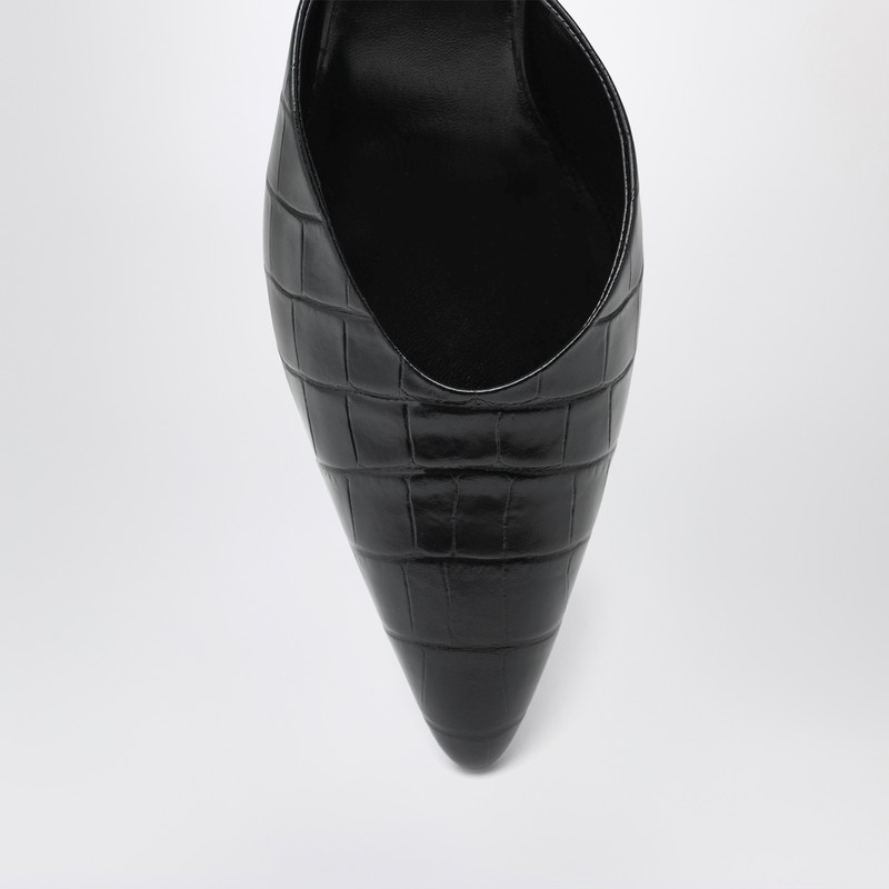 Le Monde Beryl 45mm Crocodile-effect Pumps In Black