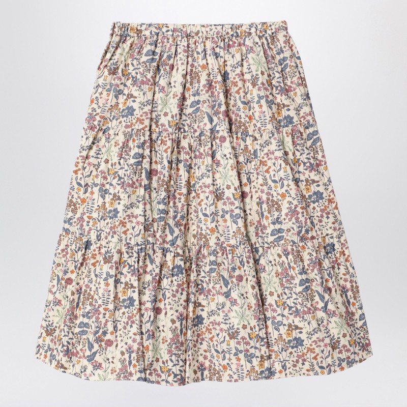 Bonpoint Multicoloured Lise Skirt In Corduroy In Multicolor