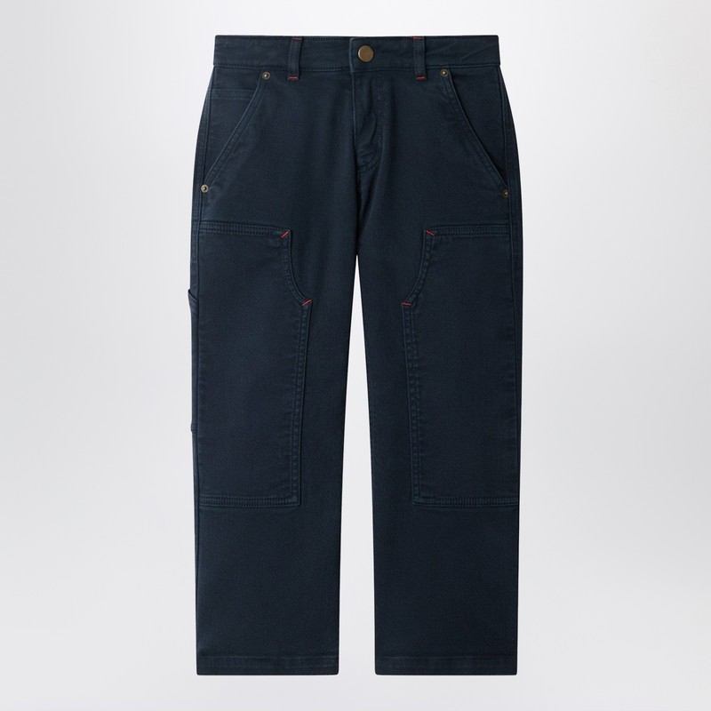 Ewann navy blue cotton trousers