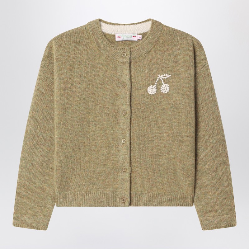 Judicael bronze-coloured cashmere cardigan
