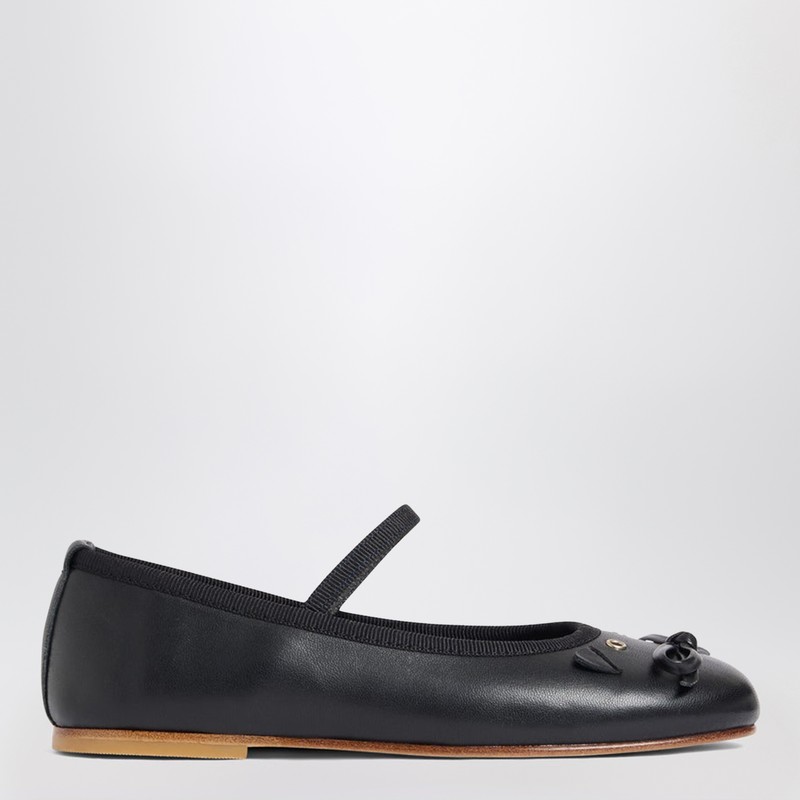 Joie black leather ballet flats