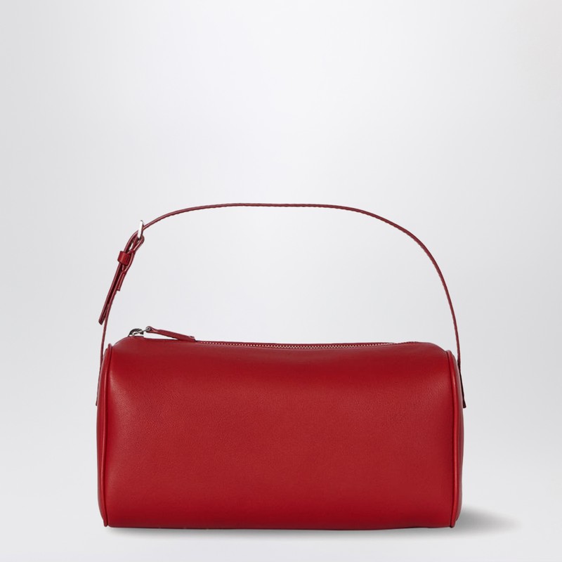 The Row 90s Top-handle Bag In Silk Leather In Red
