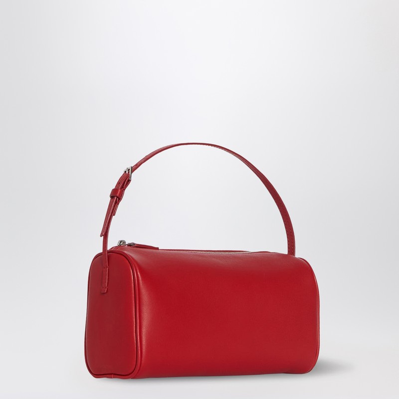 The Row 90s Top-handle Bag In Silk Leather In Red