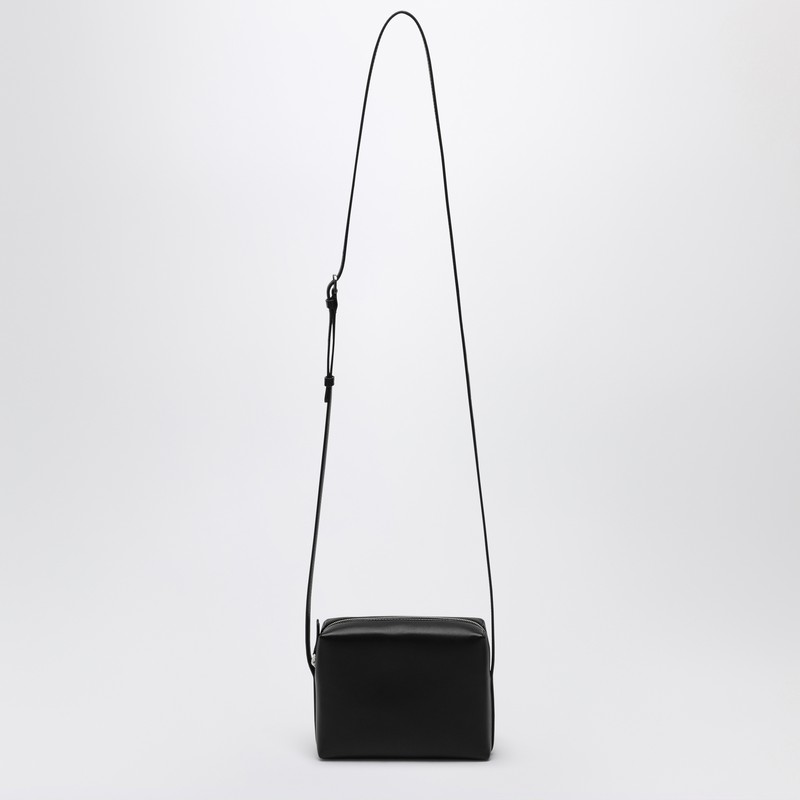 Regent black leather shoulder bag