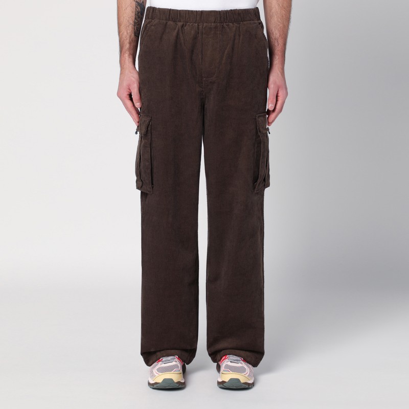 Brain Dead Brown Corduroy Cargo Trousers In Brown