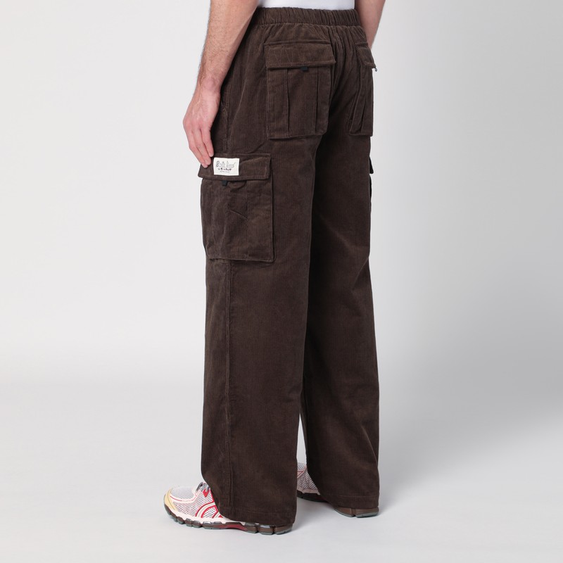 Brain Dead Brown Corduroy Cargo Trousers In Brown