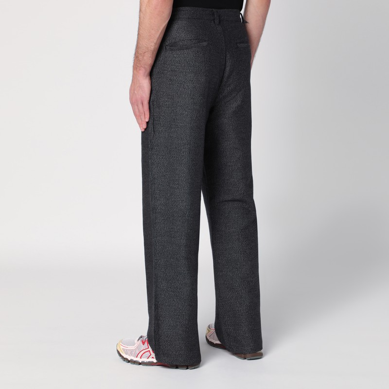 Brain Dead Salt And Pepper Straight-leg Pants In Black
