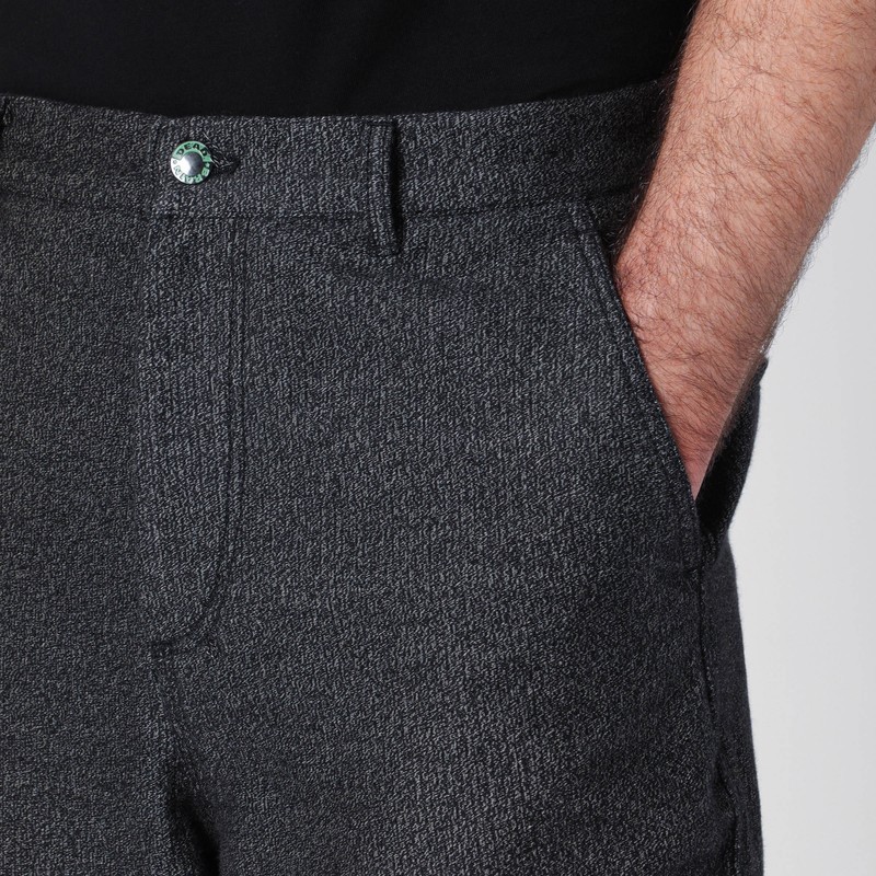 Brain Dead Salt And Pepper Straight-leg Pants In Black