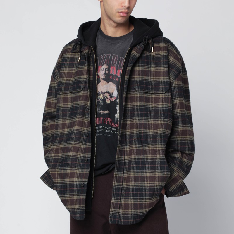 Ganadero olive green double-layer shirt