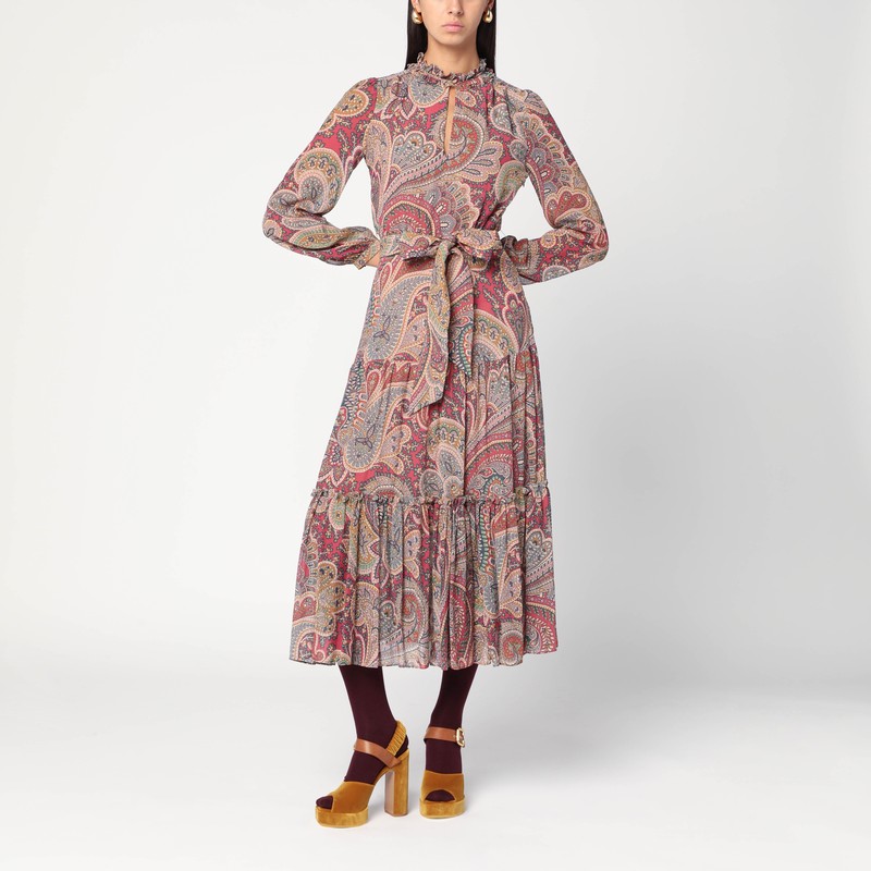 Long dress with Paisley print