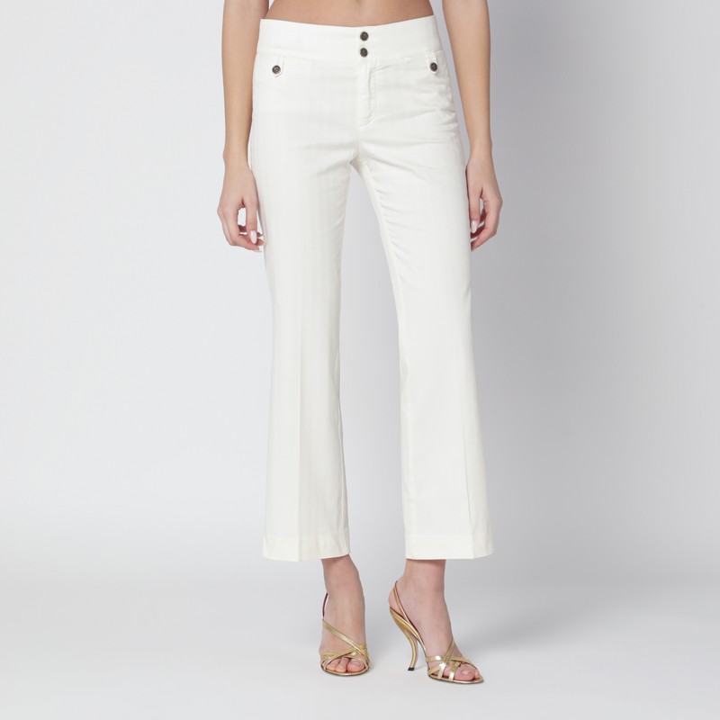 White cotton trousers
