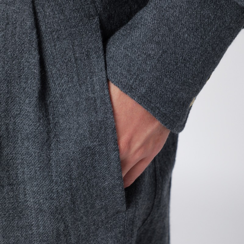 Darkpark Grey Melange Phebe Wide-leg Trousers In Gray