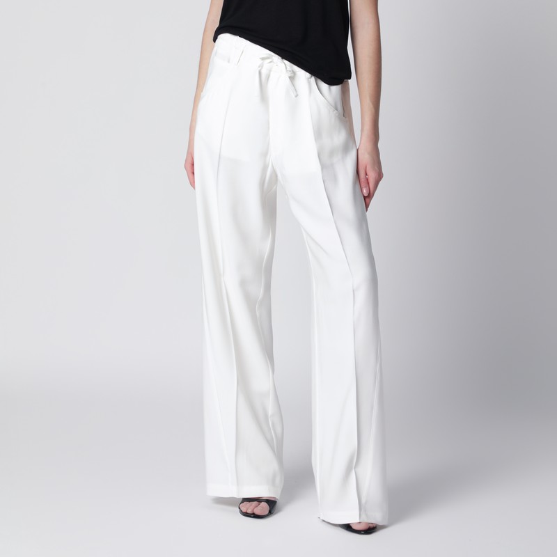 White Iris trousers in crêpe