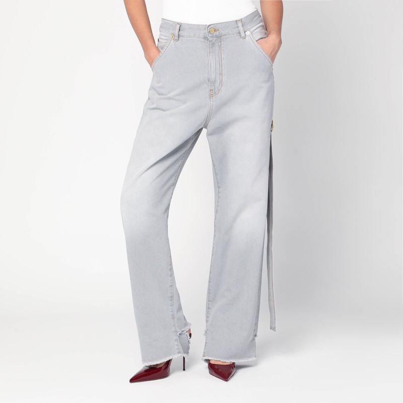 Wide washed grey Lisa jeans