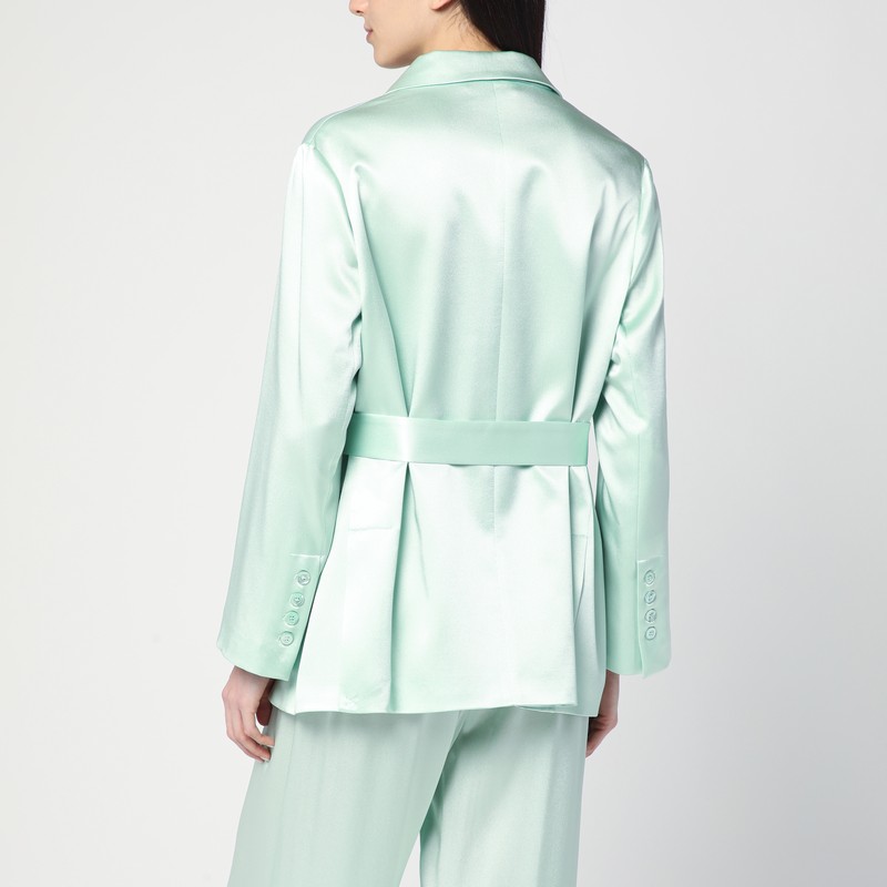 SEMICOUTURE SEMICOUTURE CHRISTIANA JACKET IN AQUA GREEN