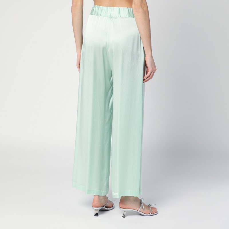 SEMICOUTURE SEMICOUTURE JOHNNY TROUSERS IN AQUA GREEN