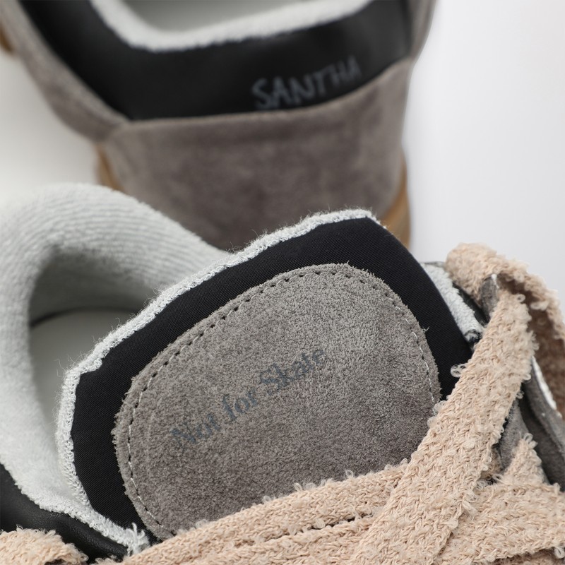 Santha Model 1 Sneaker Asphalt Grey In Suede In Multi