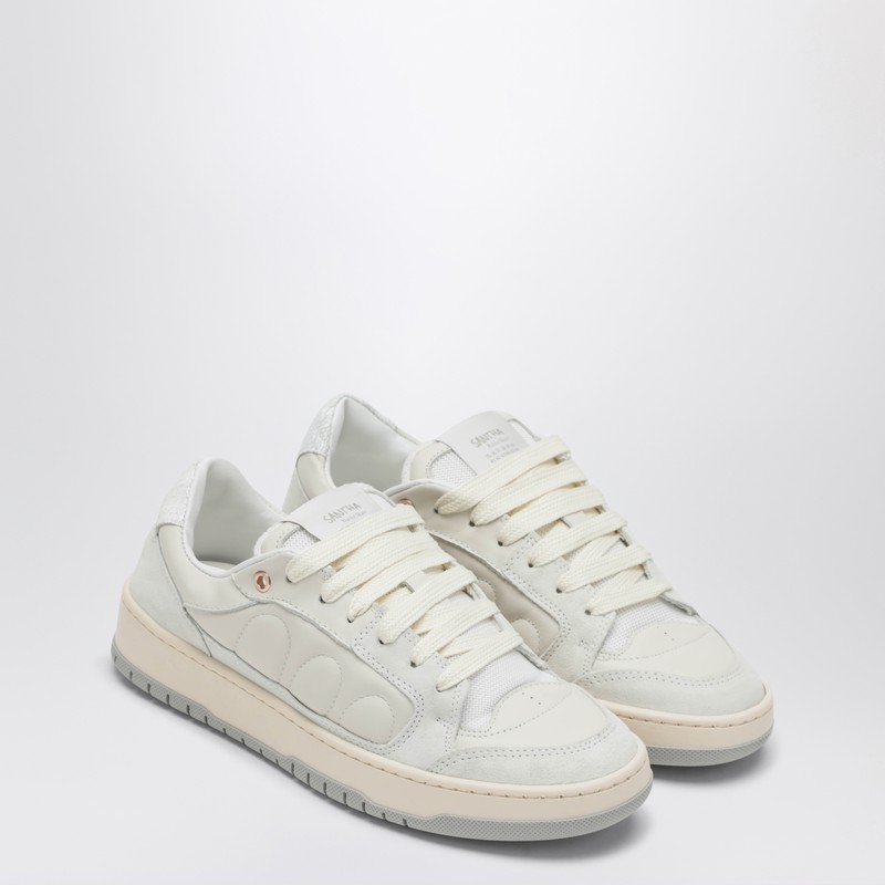 Santha White Leather Model 2 Sneakers In White