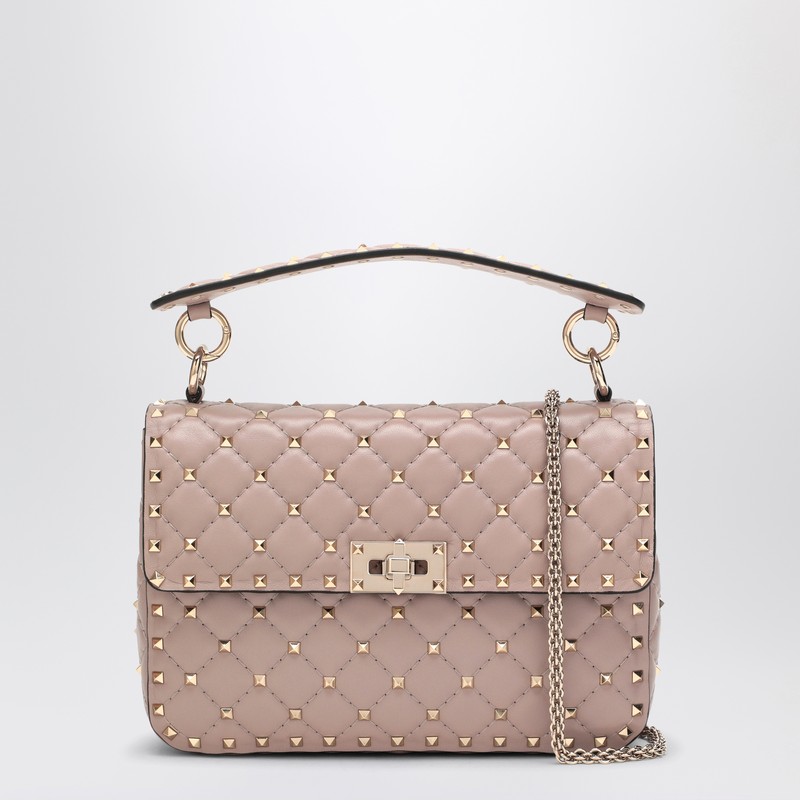 Medium Rockstud Spike bag in powder pink